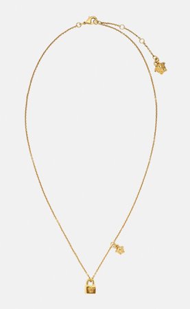 Versace Padlock Charm Necklace $350