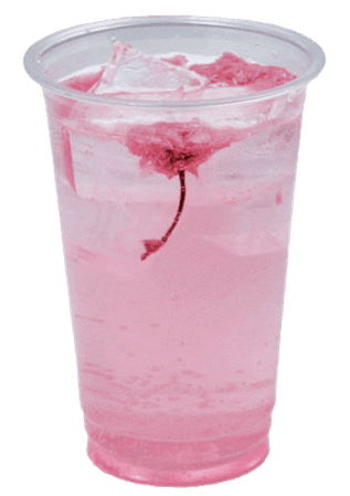 pink flower soda