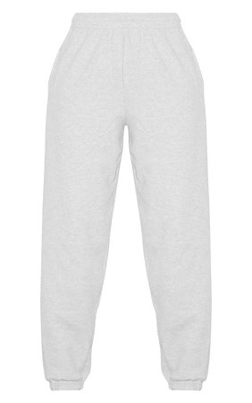 Ash Grey Casual Jogger | Trousers | PrettyLittleThing