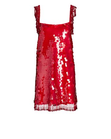 Alexis Zenovia Sequin Mini Dress In Red | INTERMIX®