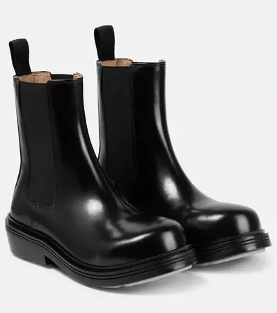 bottega veneta Leather Chelsea Boots in Black - Bottega Veneta