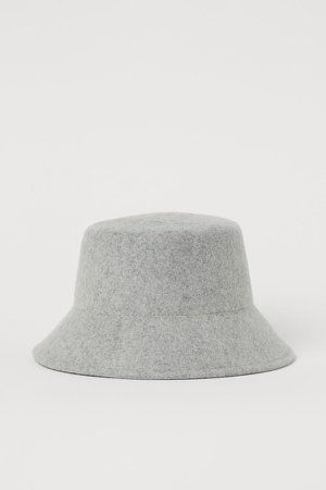 Wool Bucket Hat - Gray