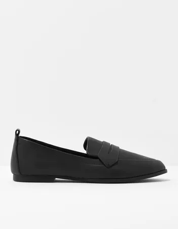 AEO Snakeskin Loafer Flat black
