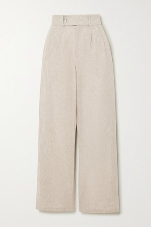 The Line By K | Bettina linen-blend wide-leg pants | NET-A-PORTER.COM