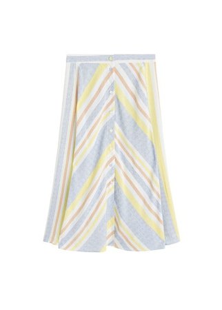 MANGO Striped pattern skirt