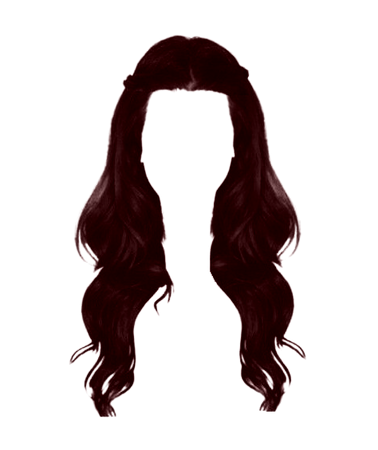 Dark Red Hair Wavy Half up Braid (Dei5 edit)