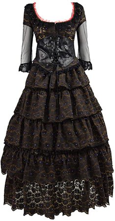 Amazon.com: Mrs. Lovett Costume Halloween Cosplay Party Black Classic Lolita Dress : Clothing, Shoes & Jewelry