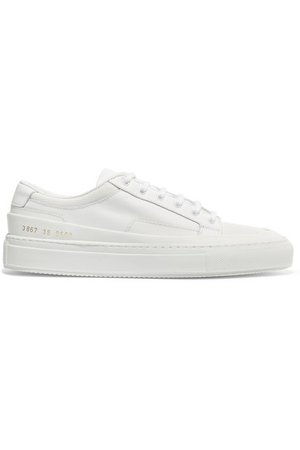 Common Projects | Achilles Super leather and canvas sneakers | NET-A-PORTER.COM