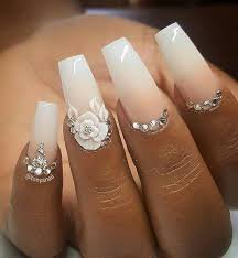 white lace nails - Google Search