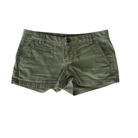 ARMY GREEN FAIRY GRUNGE SHORTS low rise