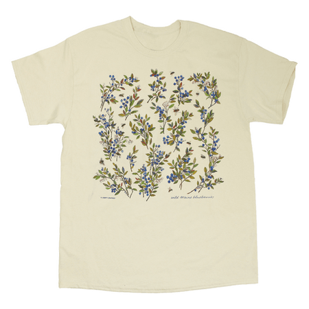 Wild Maine Blueberries Adult Natural T-shirt – Liberty Graphics
