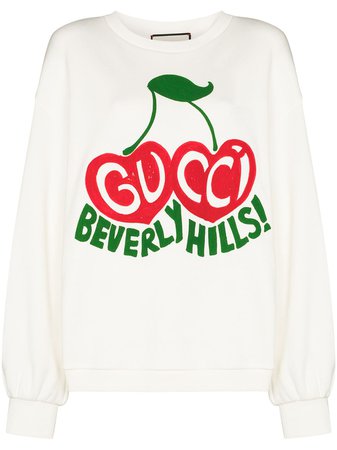 Gucci Cherry Print Sweatshirt - Farfetch