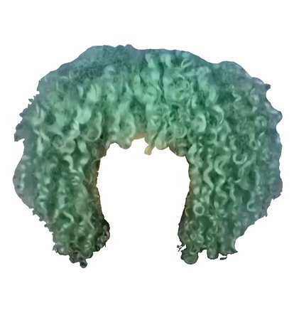 Green Curly Hair