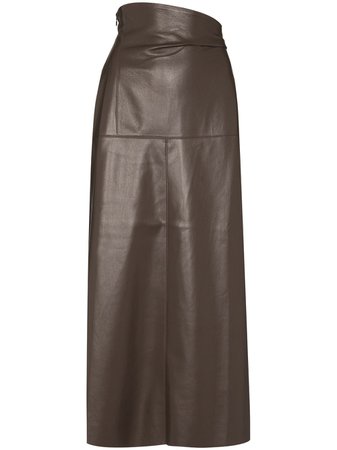 Nanushka Melody asymmetric waist midi skirt - FARFETCH
