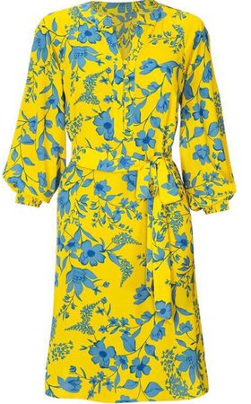 Yellow and blue Cabi dress