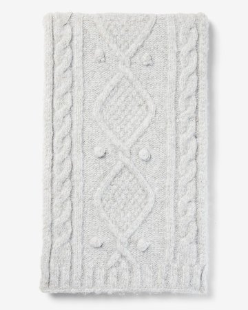 Cozy Cable Knit Oblong Scarf
