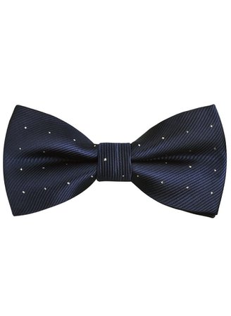 navy bow tie silver sparkle