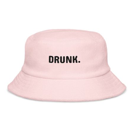 DRUNK Terry Cloth Bucket Hat - Etsy Canada