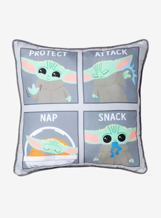 Star Wars The Mandalorian The Child Protect Attack Nap Snack Pillow