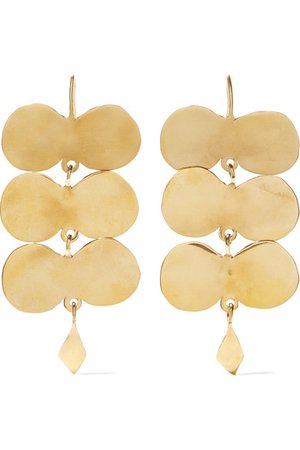 Ariana Boussard-Reifel | Paloma gold-tone earrings