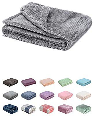 Amazon.com: Fuzzy Blanket or Fluffy Blanket for Baby Girl or boy, Soft Warm Cozy Coral Fleece Toddler, Infant or Newborn Receiving Blanket for Crib, Stroller, Travel, Decorative (28Wx40L, XS-Flint Gray): Home & Kitchen