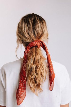 Rust color daisy hair bandana #hair #bandana | amoderncup.ml