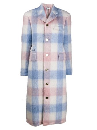 Thom Browne Chesterfield check coat