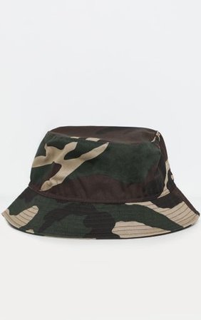 Khaki Camo Bucket Hat | Accessories | PrettyLittleThing
