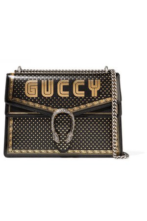Gucci | Dionysus printed textured-leather shoulder bag | NET-A-PORTER.COM