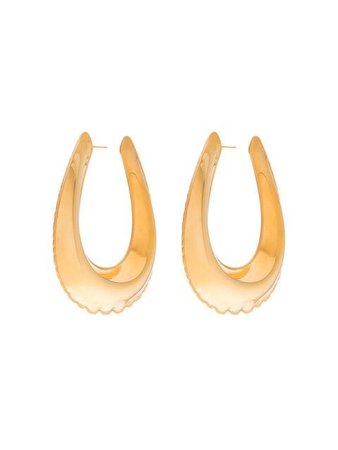 AREA buckle hoop earrings - Shop Online. Same Day Delivery in London