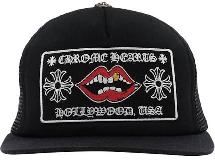 chrome heart hat with lips - Google Search