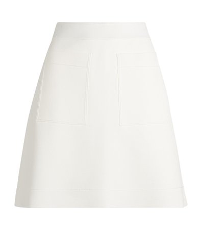 Sandro Paris White Knitted A-Line Skirt | Harrods.com