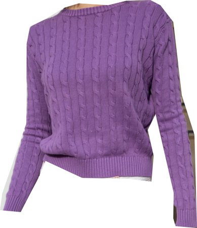 Brandy Melville purple fitted long sleeve knit sweater, brandy melville