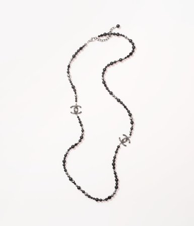 Long Necklace - Metal, Glass Pearls & Strass — Fashion | CHANEL