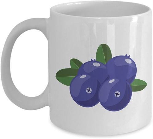 Amazon.com: SpreadPassion Blueberry Coffee Mug - Funny Tea Hot Cocoa Coffee Cup - Novelty Birthday Christmas Anniversary Gag Gifts Idea : Home & Kitchen