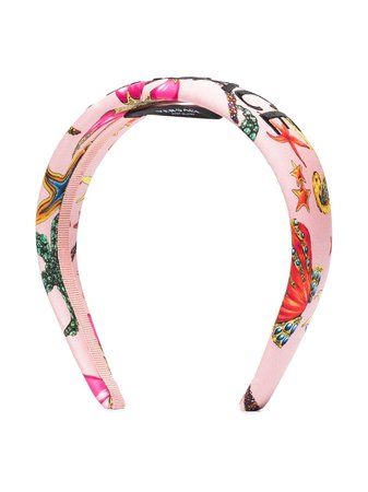Versace Trésor De La Mer Print Headband - Farfetch