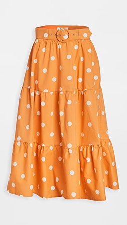 For Love & Lemons Auburn Dot Midi Skirt | SHOPBOP