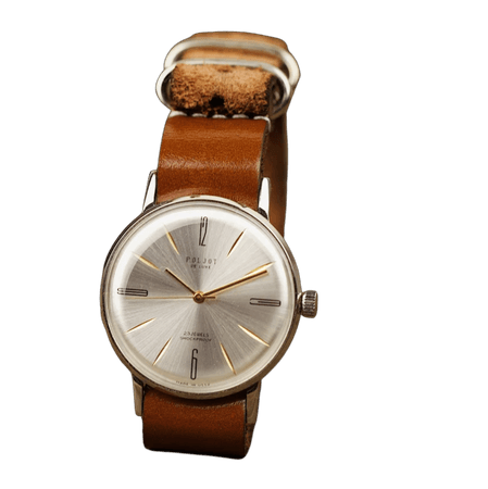 Vintage watch men Poljot. Soviet vintage watch, watches for men vintage, ussr watch, men watch vintage, leather strap