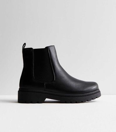 New Look Black Chunky Boots