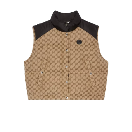Gucci Tan Puffer Vest