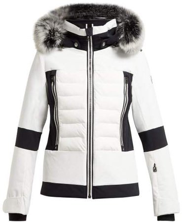 Toni Sailer - Manou Quilted Ski Jacket - Womens - White Black