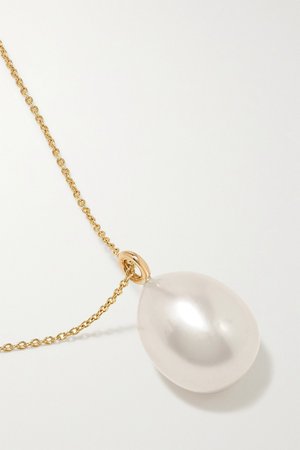 Gold L'Eau 14-karat gold pearl necklace | Sophie Bille Brahe | NET-A-PORTER
