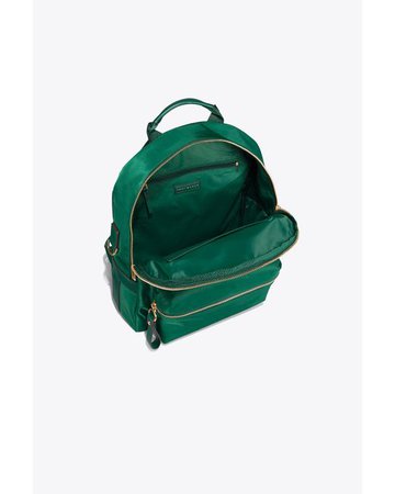 Lyst - Tory Burch Tilda Nylon Zip Backpack in Green - Save 30.73770491803279%