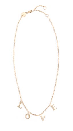 Jennifer Zeuner Jewelry Tara LOVE Necklace | SHOPBOP