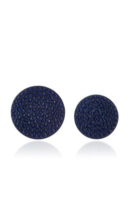 Full Moon Navy Earrings by Roxanne Assoulin | Moda Operandi