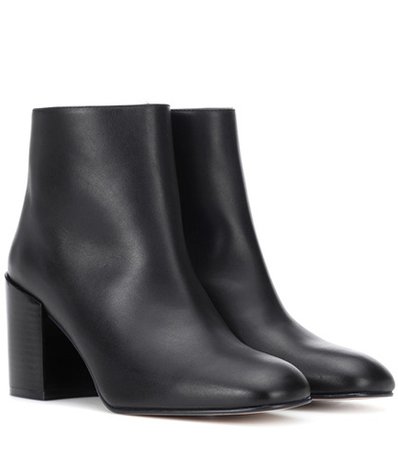 Coban leather ankle boots