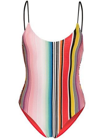 Missoni Mare Striped Print Swim Suit - Farfetch