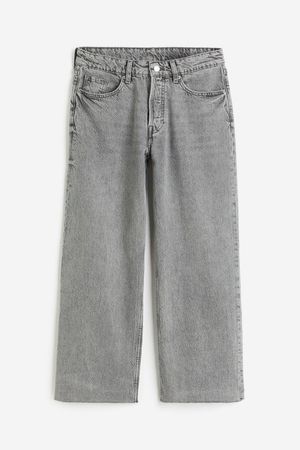 Baggy Low Ankle Jeans - Gray - Ladies | H&M US