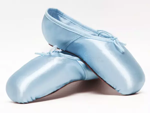 blue ballet shoes