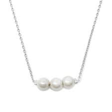 silver 3 pearl necklace